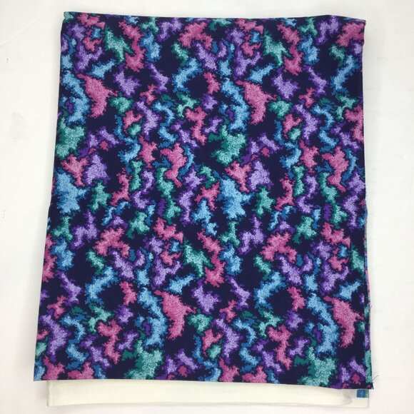 1 Yard Yd Fabric Country Quilting Material Jewel Tone Pink Purple Blue Black - Picture 1 of 6